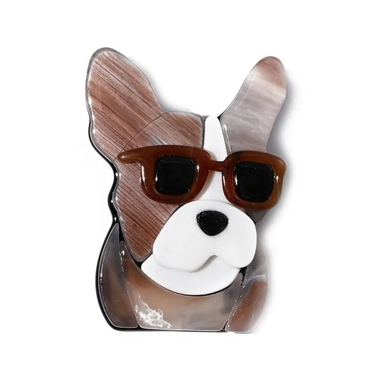 Boston Terrier Brooch