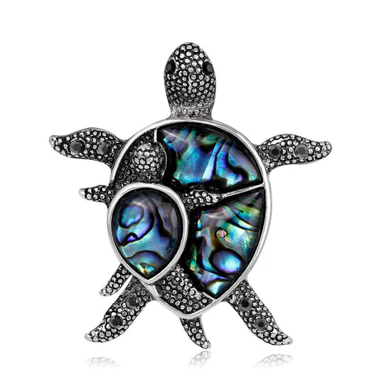 Paua-Turtle w Baby Brooch