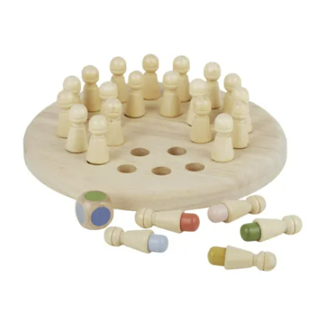 Recall Memory Wooden Peg Game