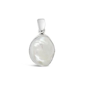 925 SS Freshwater Baroque Pearl Pendant 15mm