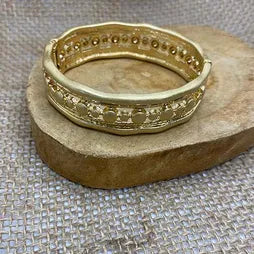 Hinged Bangle - Filigree (G)