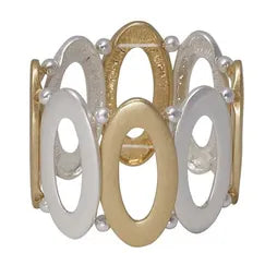 Stretch Bracelet - Open Oval (G/S)