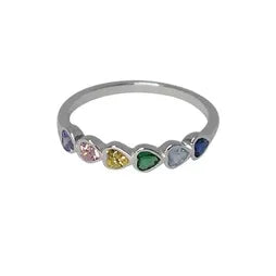Ring - Rainbow Heart (S)