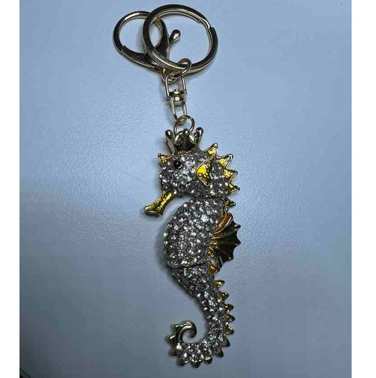 Bling Seahorse Keyrings