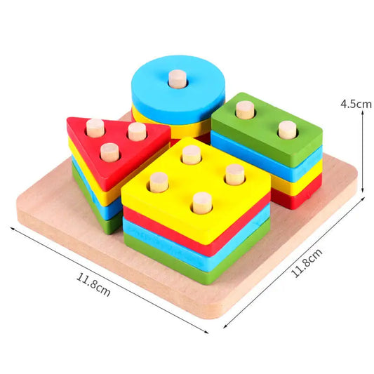 *4 Piece Peg Puzzles