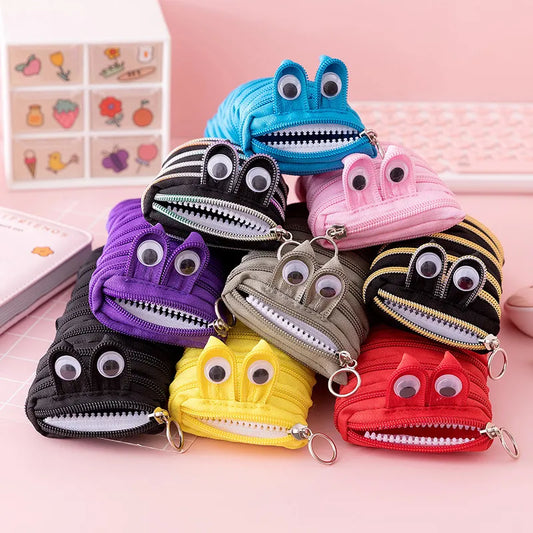 Caterpillar Monster Zipper Pencil Coin Purse