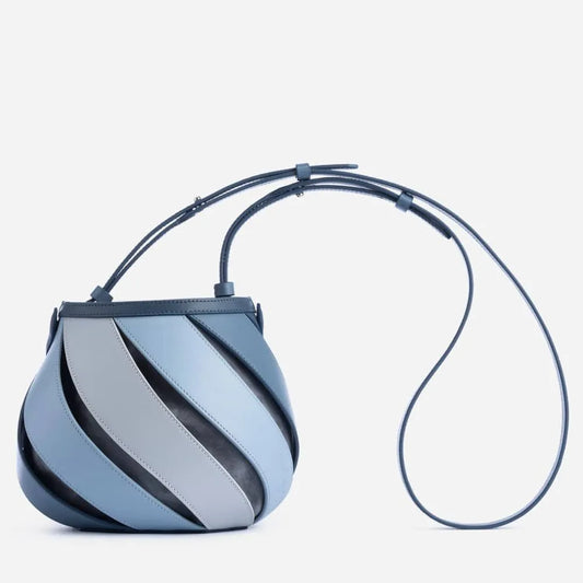 Pu Rainbow Stripe Bucket Bag