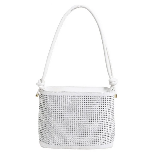 Rhinestone Square Shoulder Bag