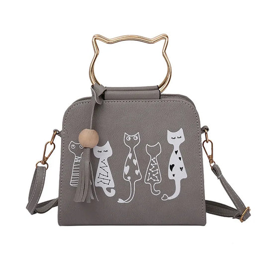 Cat Print Handbags