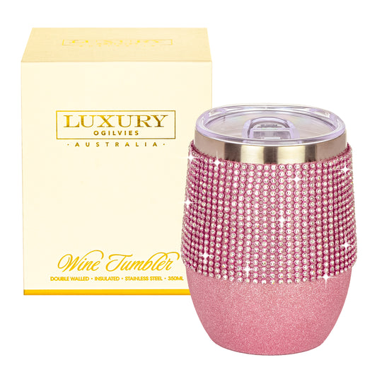 Luxury Diamonte Wine Tumbler