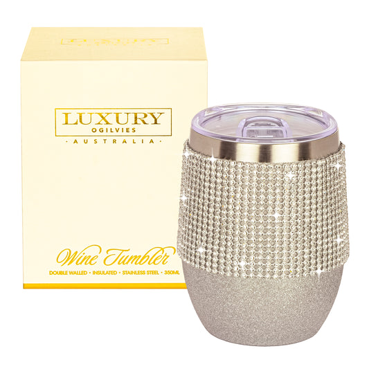 Luxury Diamonte Wine Tumbler