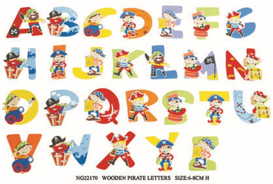 Wooden Pirate Letters