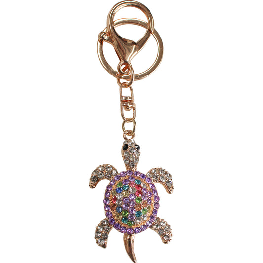 Bling Turtle Keyrings-Multi