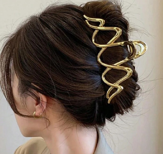 Metal Hair Claw (Wave)